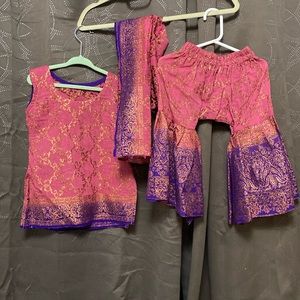 Toddler girls ombre gharara